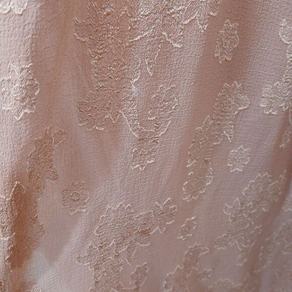 Pink Floral Sheer Longline Open Tie Front Cover - Picture 4 of 9